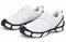 Black Due North Everyday G3 traction aids fitted over a pair of white athletic shoes.