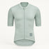 YKYWBIKE pale mint-gray Fog cycling jersey, front view