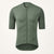 YKYWBIKE olive-green short-sleeve cycling jersey, front view