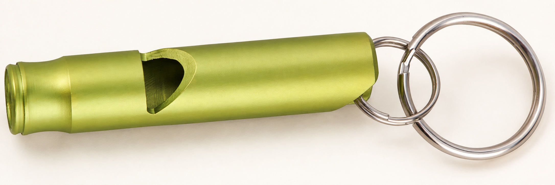 Munkees Small Aluminum Whistle with two attached key rings