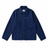 Akkad Kuti Indigo French Shirt Jacket - Men's in indigo, shown fully against a plain background.