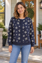 Johnature Star-Print Snap-Front Layer - Women's, worn with the front fastened.