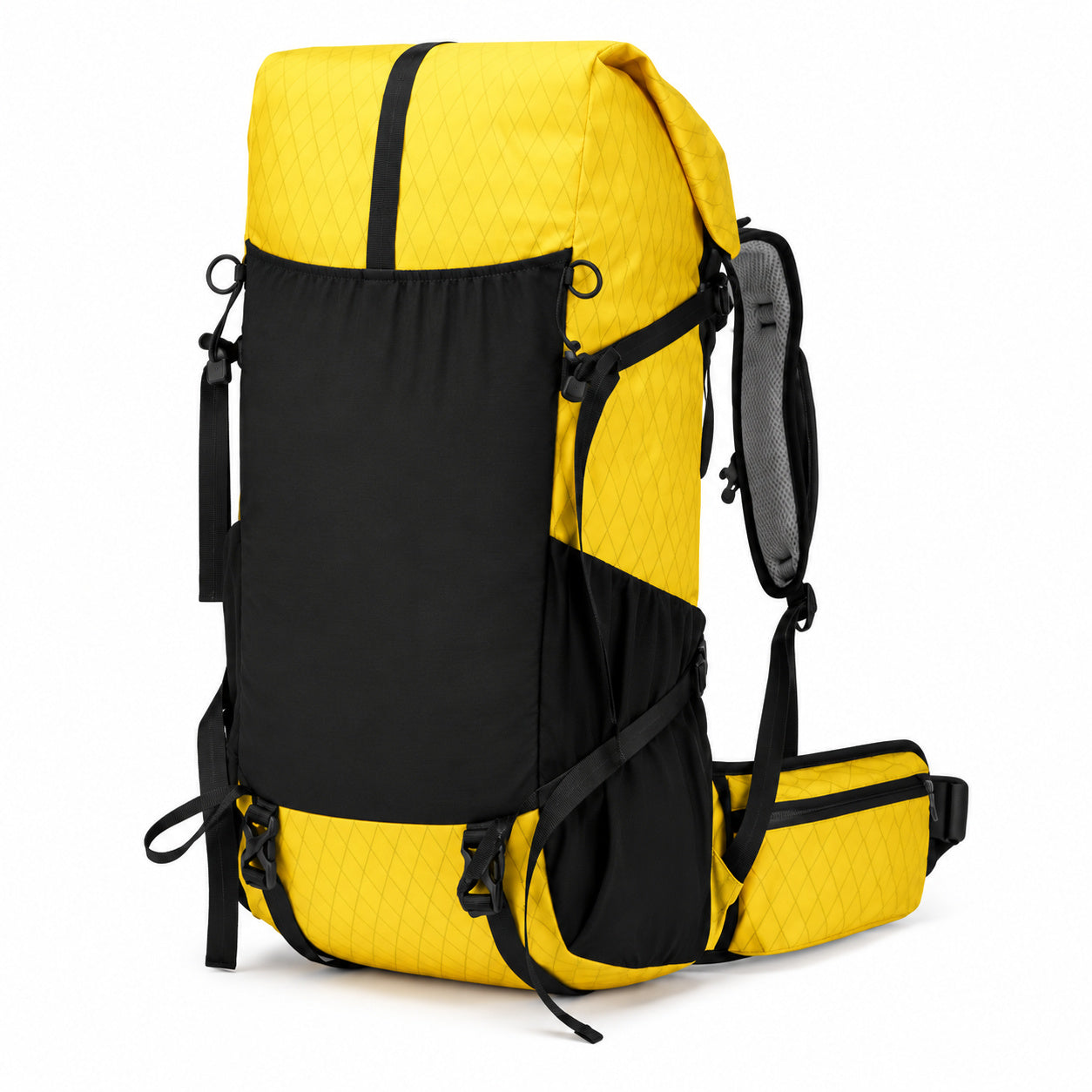 Royal Mountain 1316 backpack in Yellow, front three-quarter view