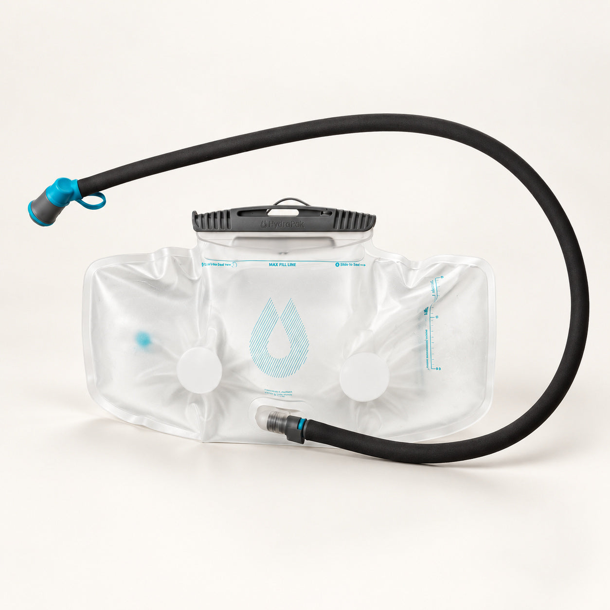SILVA Flow 1.5L reservoir with gray closure and insulated drinking tube