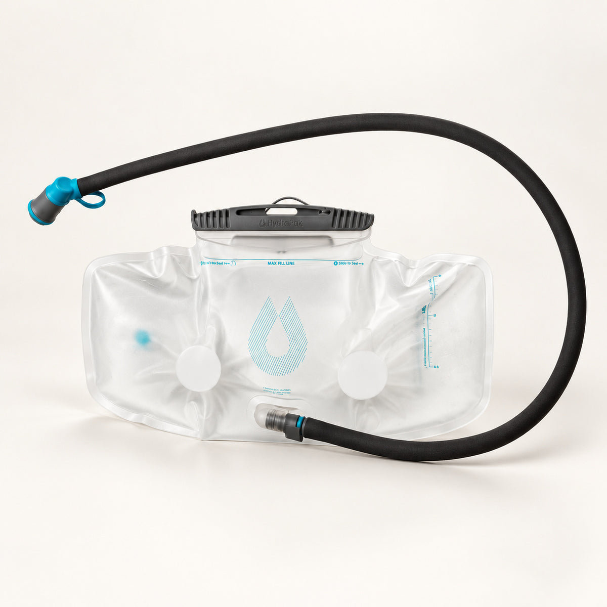 SILVA Flow 1.5L reservoir with gray closure and insulated drinking tube