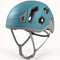Spruce Blue Singing Rock Penta 2 helmet with grey straps, recessed clips and angular vents.