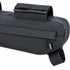 Side zipper and strap detail on the black Topeak MidLoader frame bag