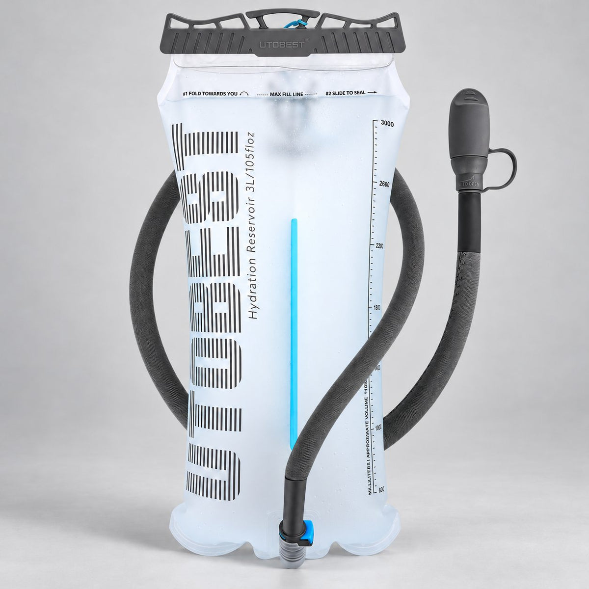 UTOBEST UTR211 3L White hydration reservoir with drinking tube