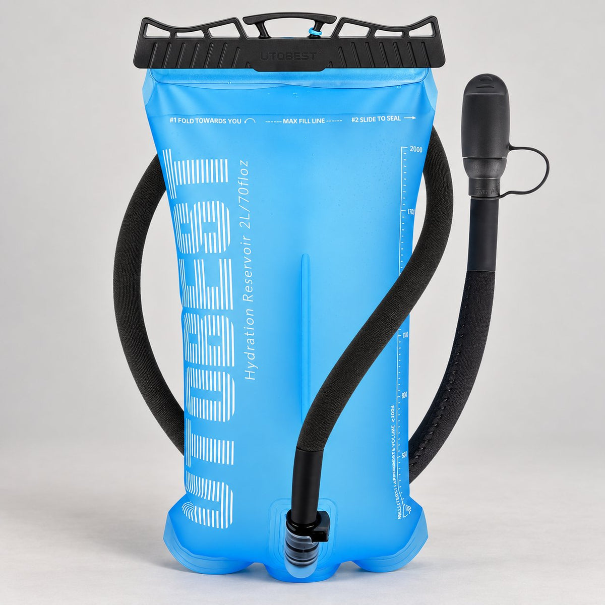 UTOBEST UTR211 2L Blue hydration reservoir with drinking tube