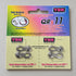 2 pairs of silver 11-speed quick links, shown as 4 separate mating half plates
