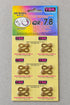 6 pairs of gold 7/8-speed quick links, shown as 12 separate mating half plates