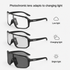 ApexShift clear-to-dark photochromic lens shown in low, changing, and bright light