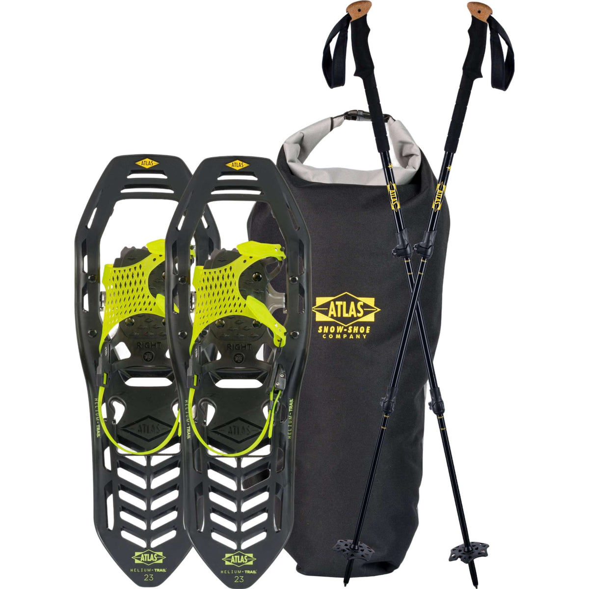 Atlas Helium-TRAIL snowshoe kit