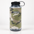Nalgene 32 oz Wide Mouth Camo Print bottle in Gray Camo with black cap