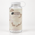 Nalgene 32 oz Wide Mouth Camo Print bottle in Clear Camo with white cap
